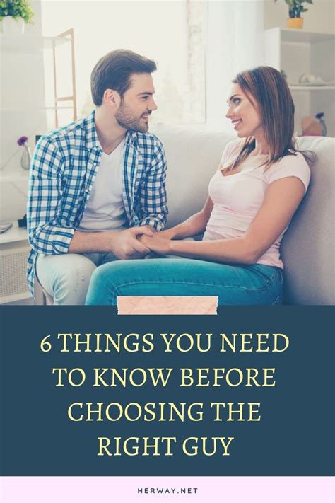 how to know that you are dating the right guy